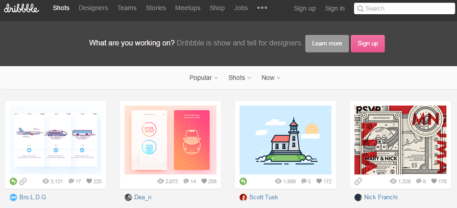 dribble-designing-freelancing-site