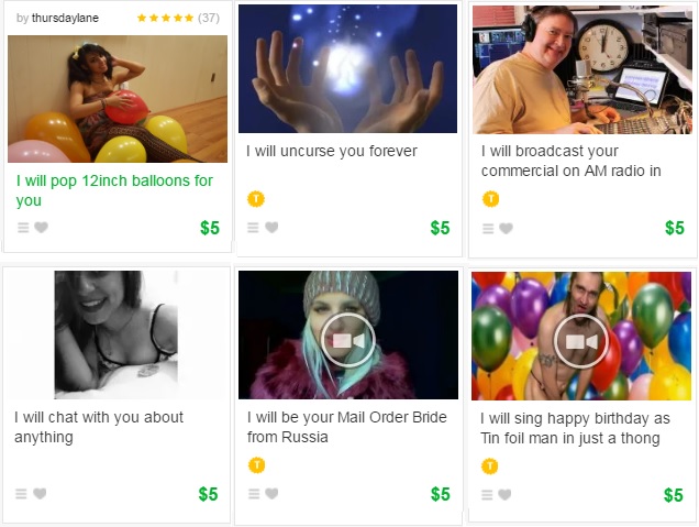 fiverr unique gig