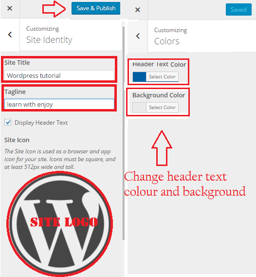 wordpress customization page