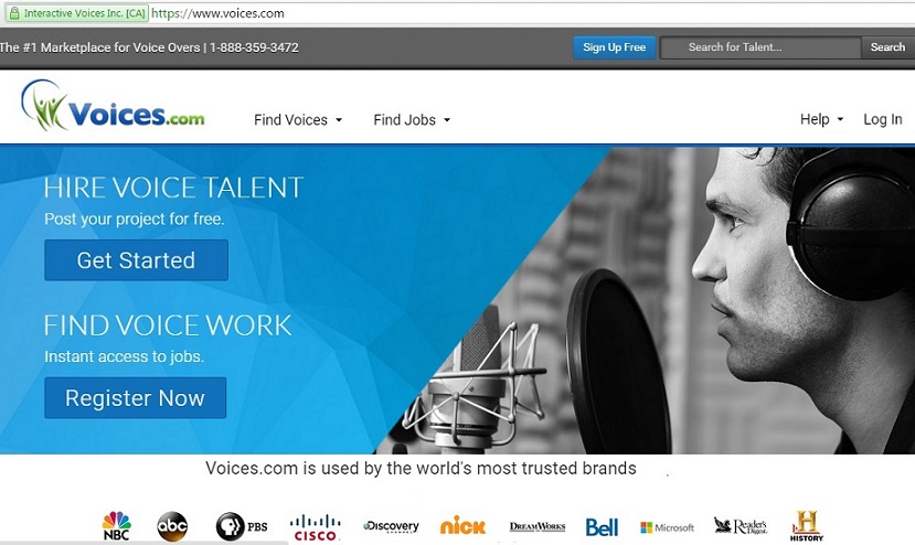 voice.com for voice over job online