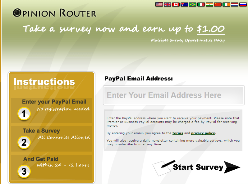 opinionrouter online money