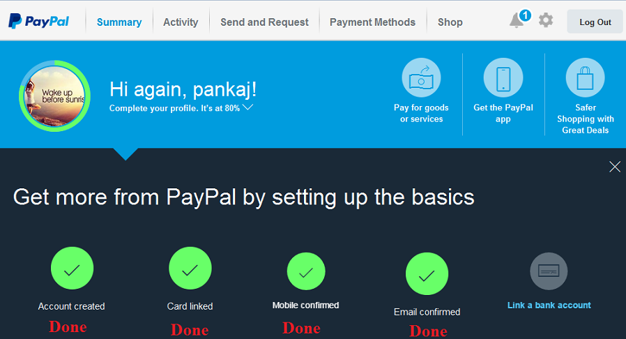 paypal confirm identity email