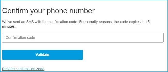 confirmed mobile number on Paypal