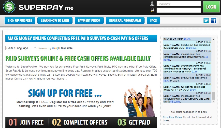 superpay earn online